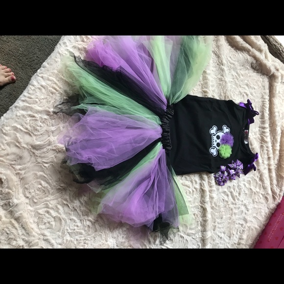 50% markdown NWT Skull Halloween Tutu Boutique - Picture 2 of 8